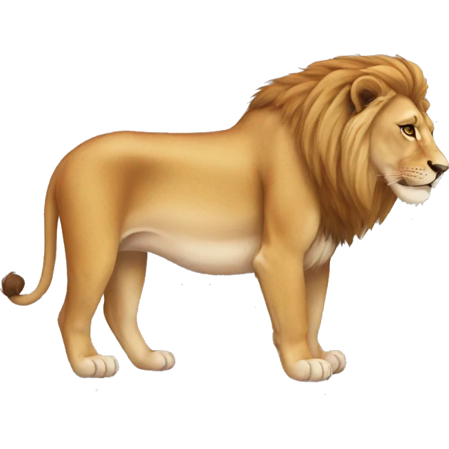 pregnant lion emoji