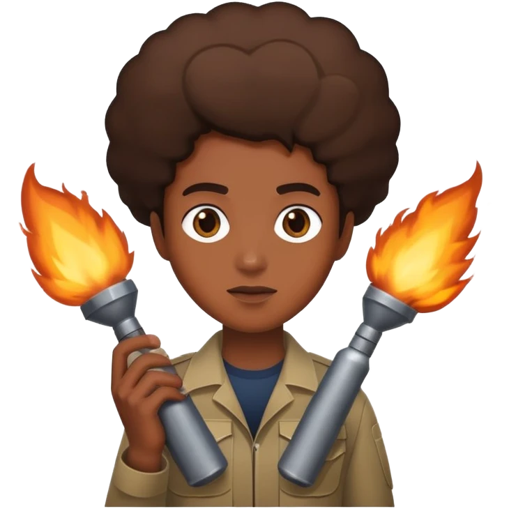 muslim holding explosive emoji