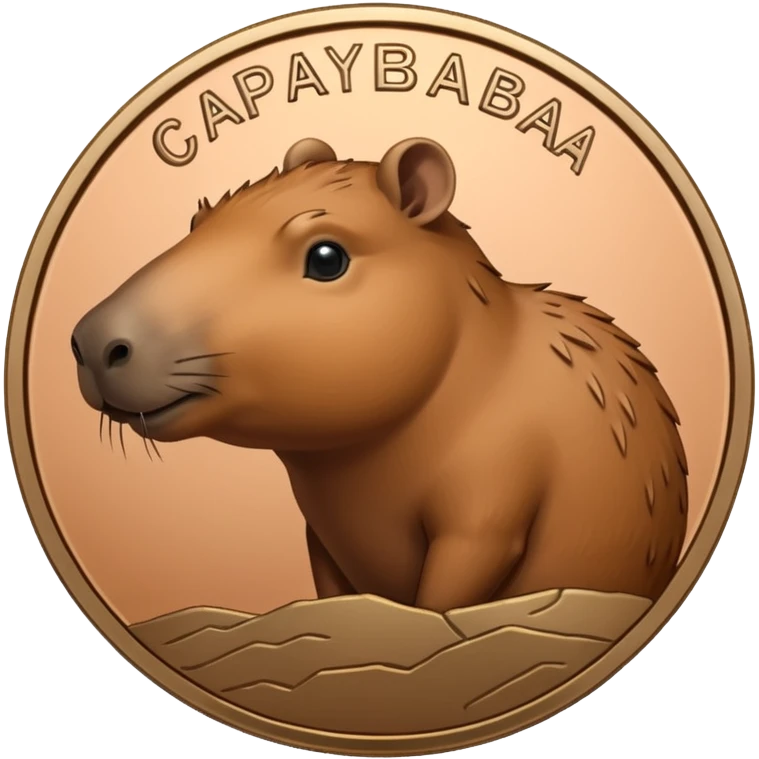uma moeda de capybara emoji