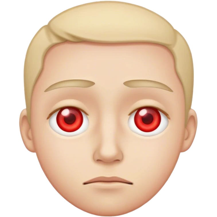 Tired low red eyes  emoji