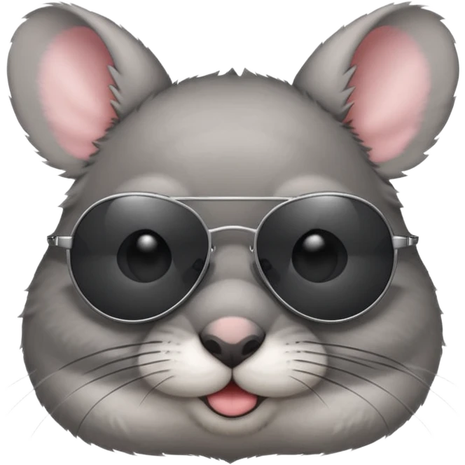 Chinchilla wearing sunglasses  emoji