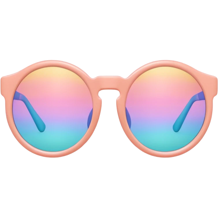 A colorful pair of Pastel sunglasses (aesthetic, loose object, apparel)  emoji