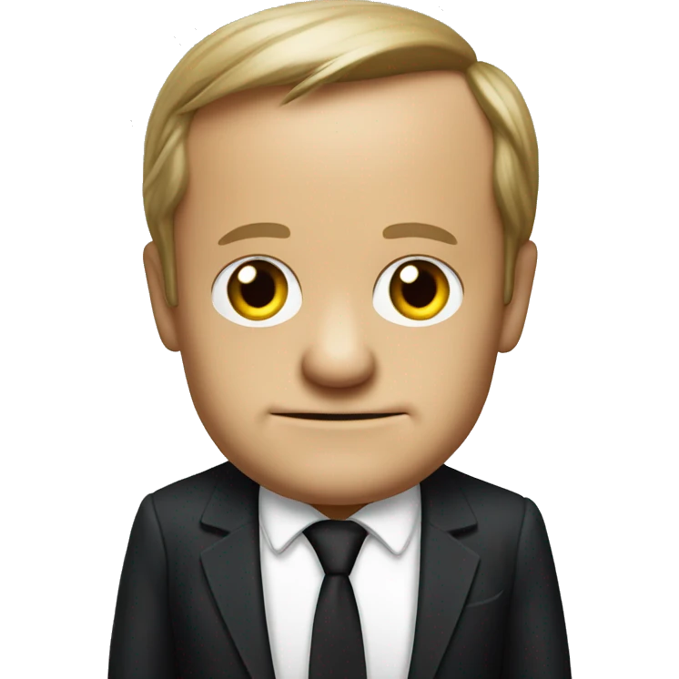Donald Tusk holding german flag emoji