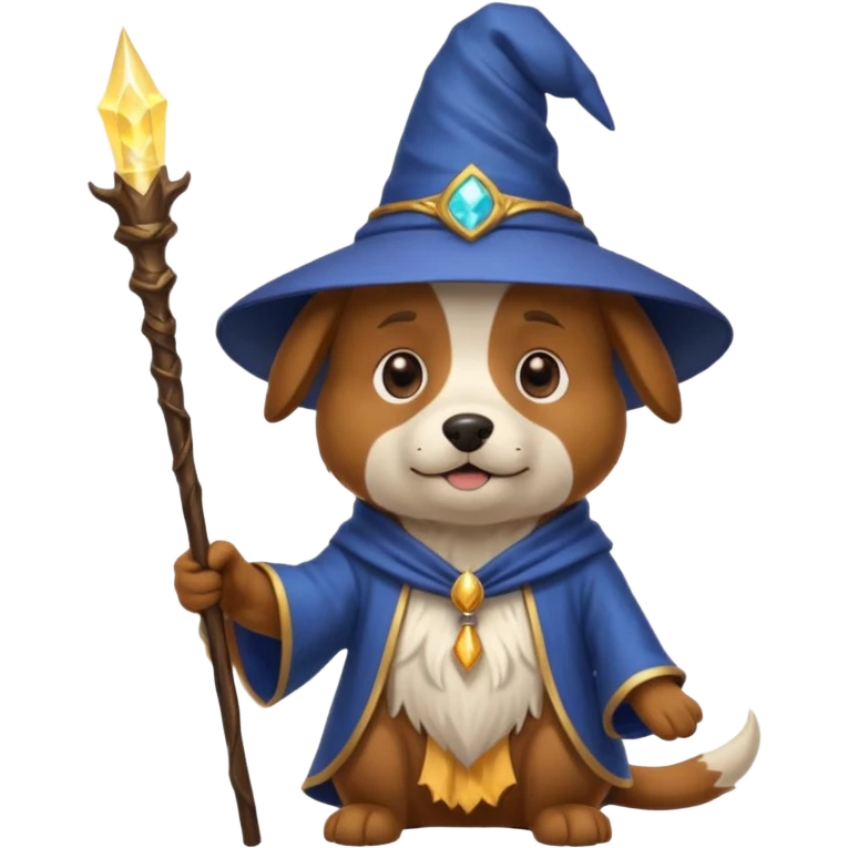 Dog wizard emoji