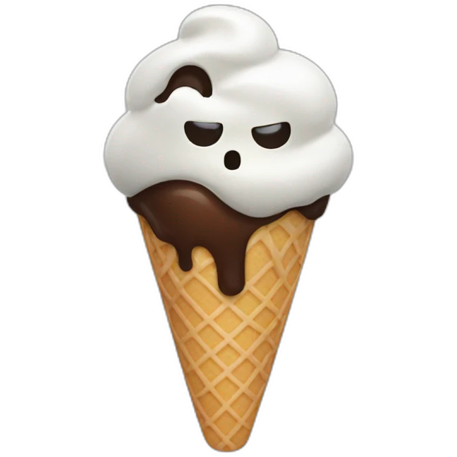 scream ice cream emoji