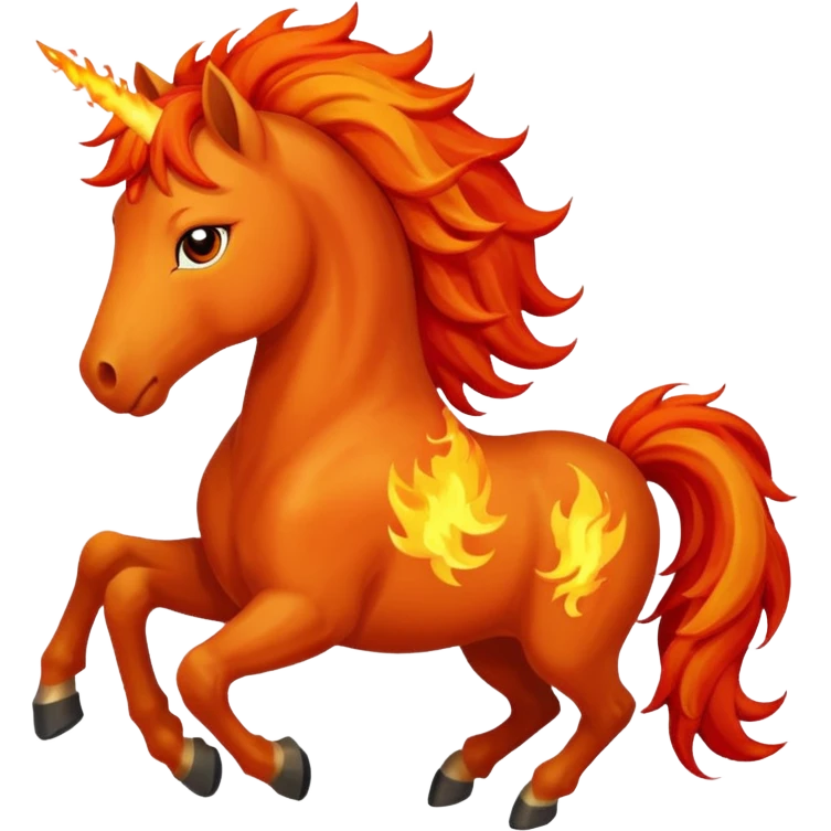 Fire horse emoji