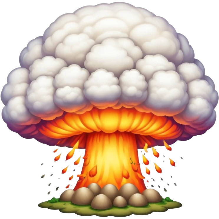 nuclear explosion emoji
