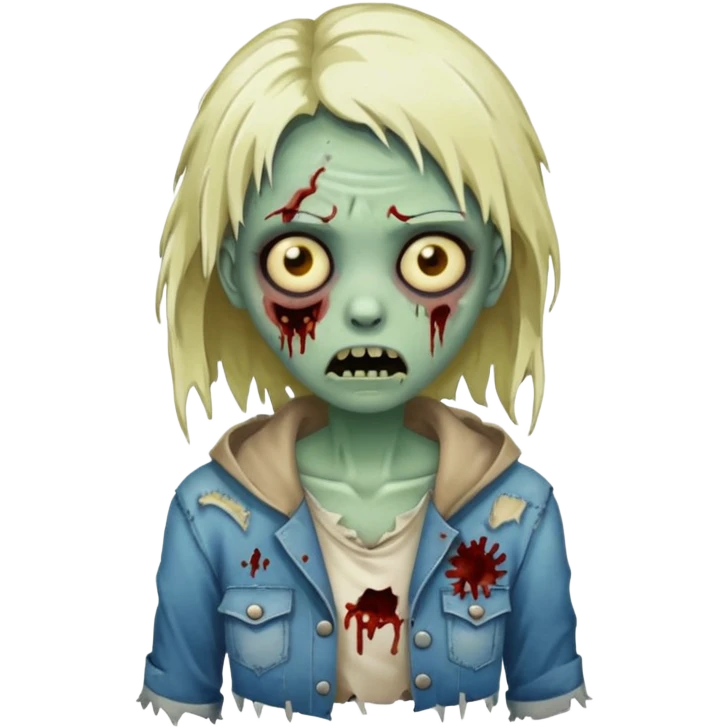 Girl zombie emoji