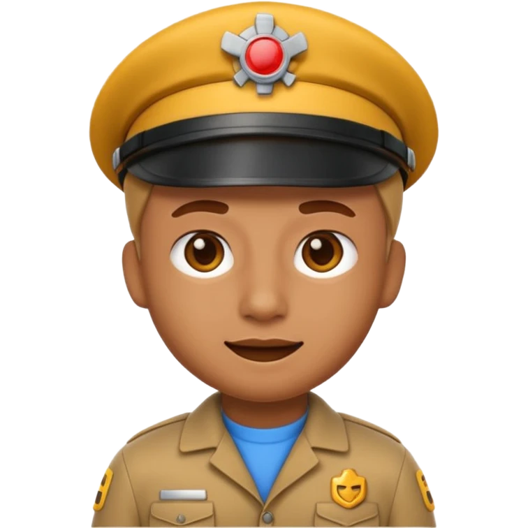 A 3D emoji with a Memoji style that the depicts a person who is learning to become a mechanic as his highchool extended profile emoji