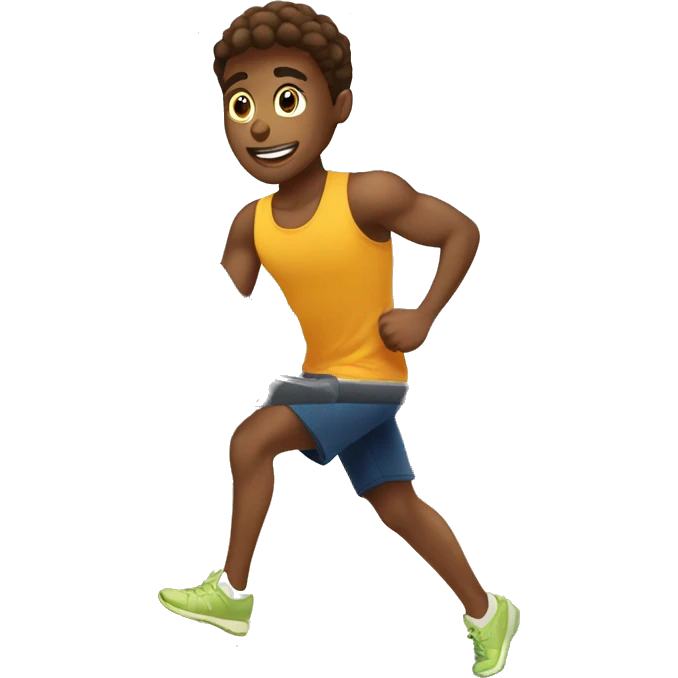 boy make exercise in the gym emoji