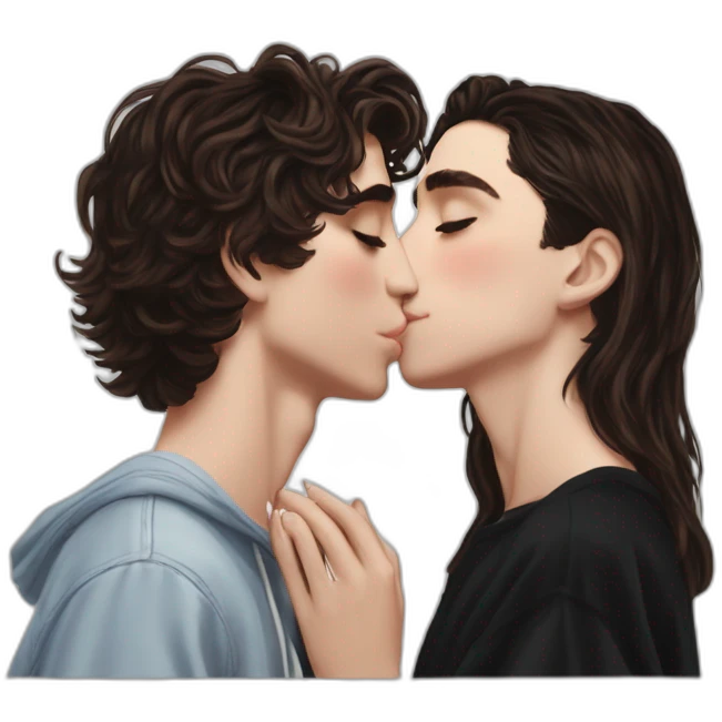 Dua lipa kiss Timothée Chalamet emoji