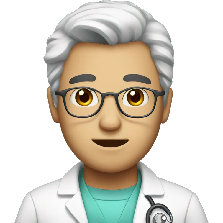 cute man doctor emoji
