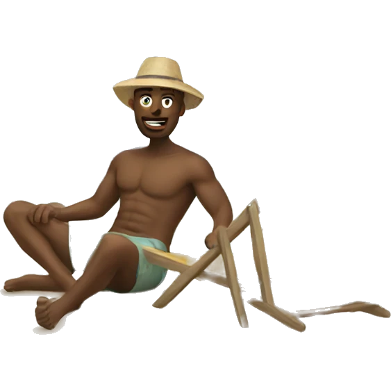 Man in beach emoji