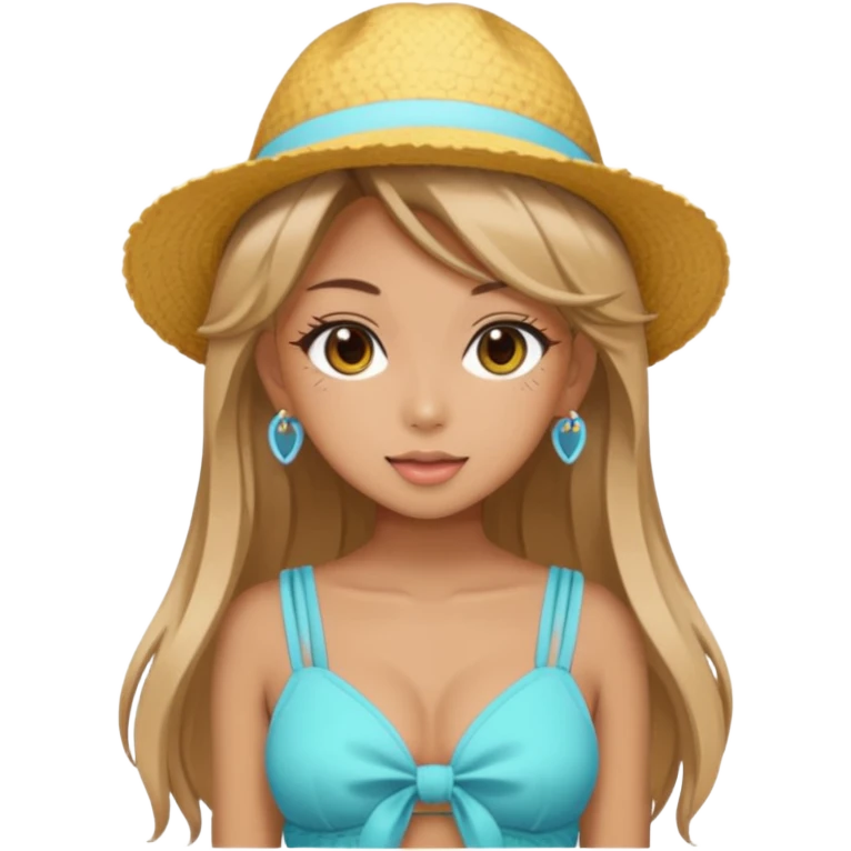 Aesthetic Gyaru Summer Girl emoji
