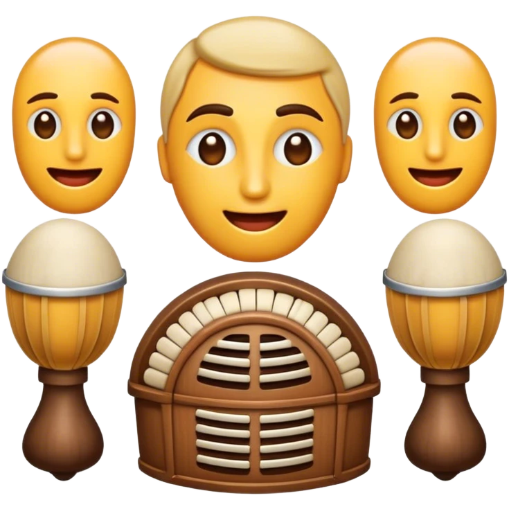 Cinematic Realistic Klapa Music Pop Culture Emoji, depicted with a soulful portrayal of traditional Croatian vocal music rendered with delicate textures and warm, cultural lighting. emoji
