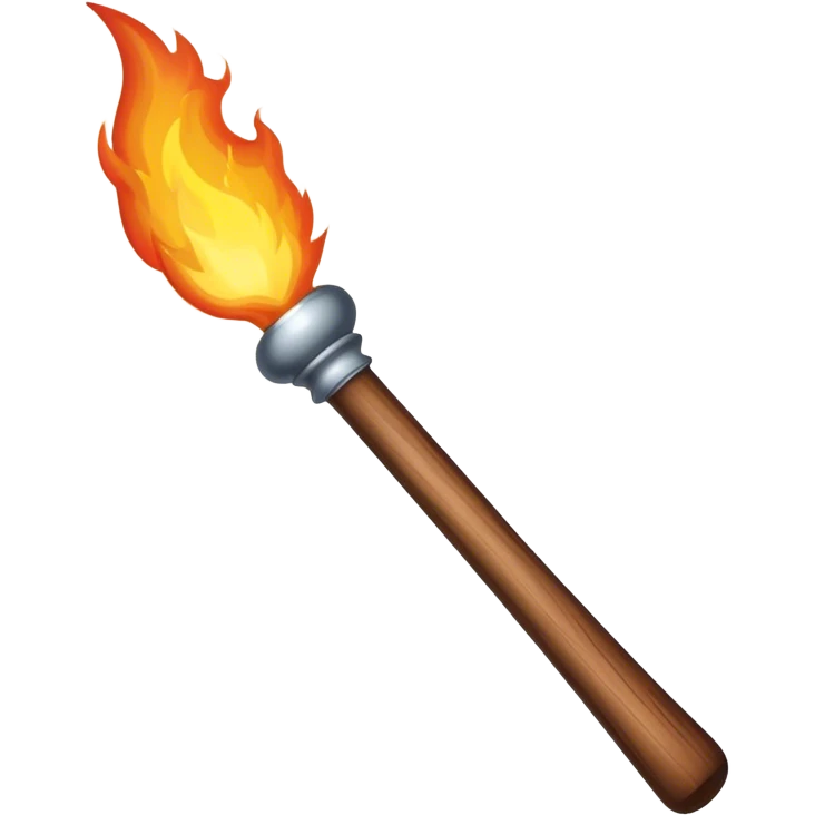 magic wand with fire chunky emoji