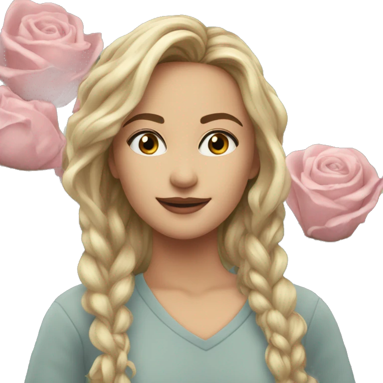 A beautiful becky off flowers ￼ emoji