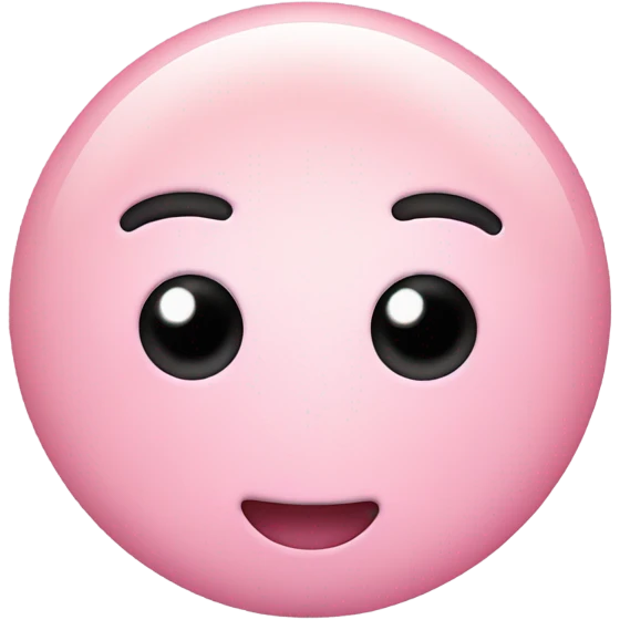 Light pink smiley with little bows on head and eyelashes  emoji