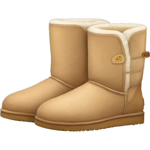 Pair of beige Ugg shoes emoji