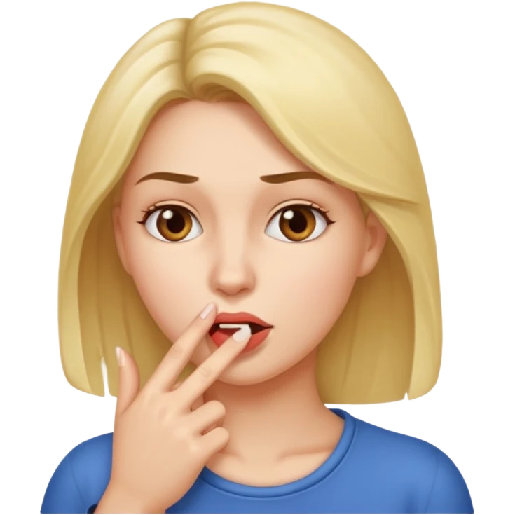 make her bite the finder emoji