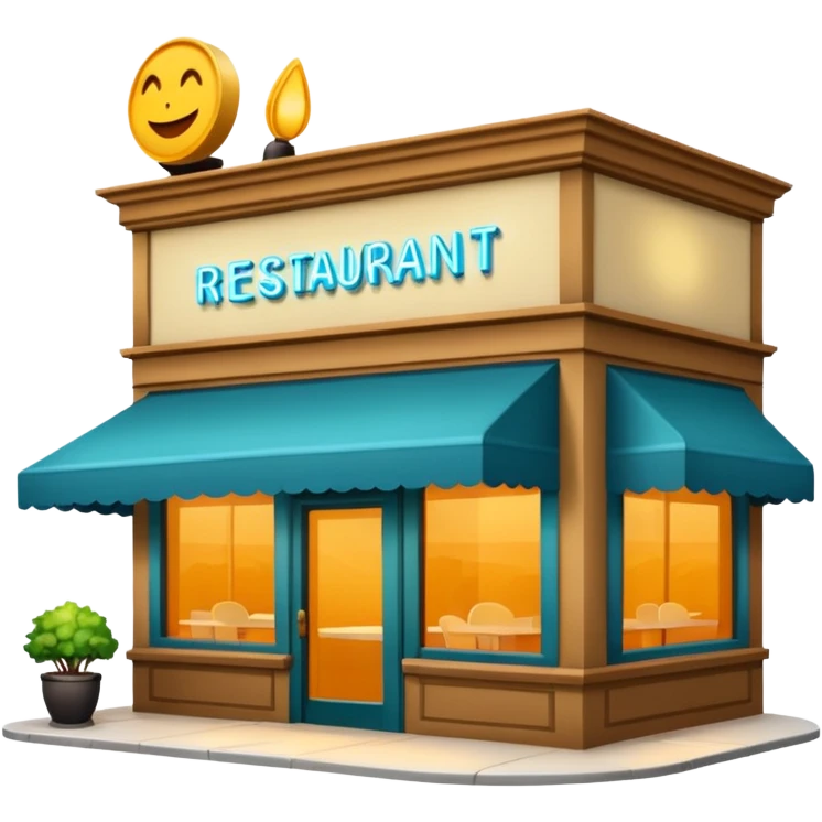 Je veux une devanture de restaurant alléchante.  emoji