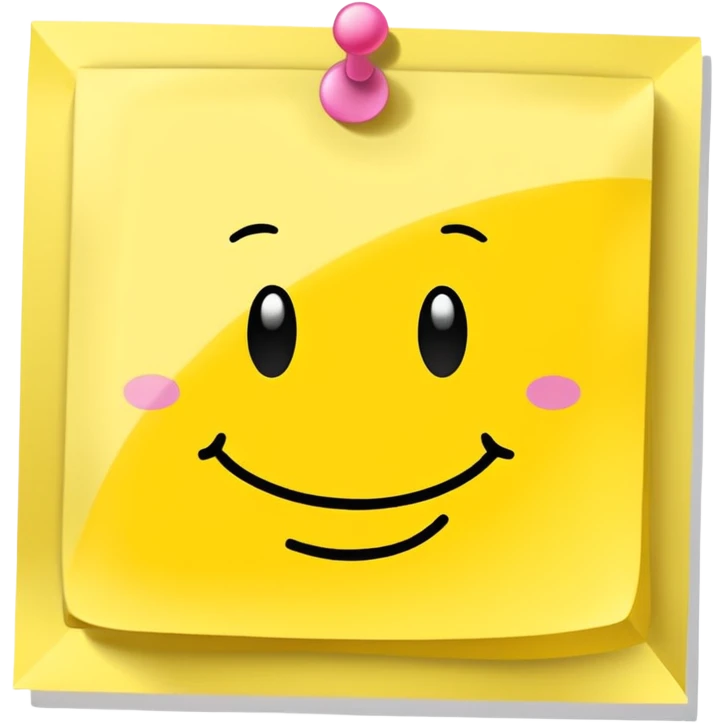 Happy birthday post it note emoji