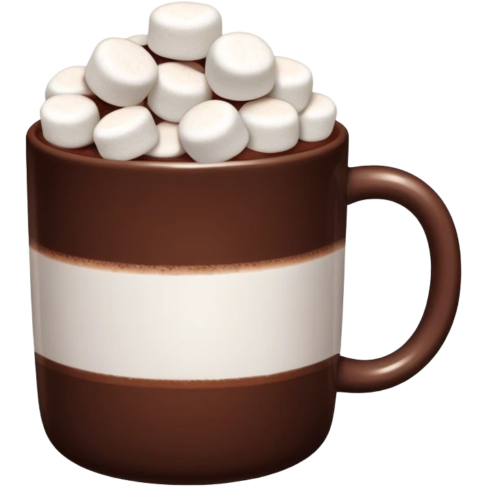 cocoa with tiny marshmallows emoji