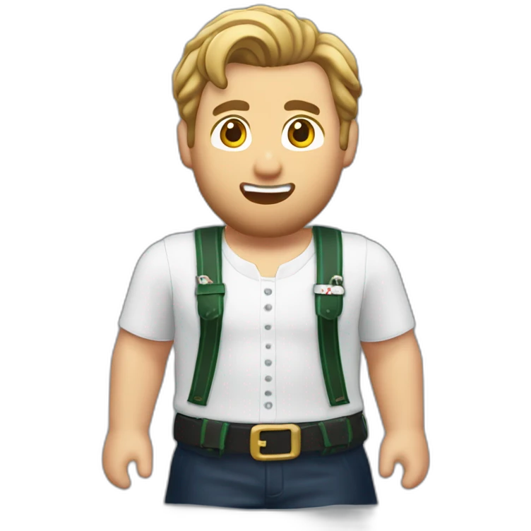 Harry Kane in lederhosen emoji