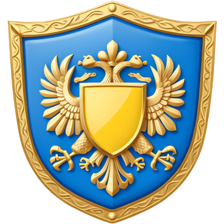 Ukrainian refugee protection symbol with German flag and shield emoji