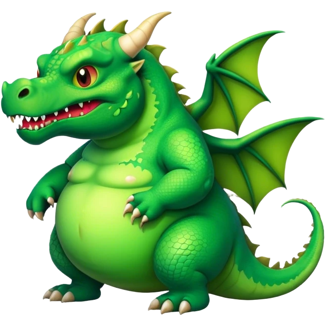 fat ugly dragon emoji
