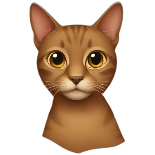 The brown cat  emoji
