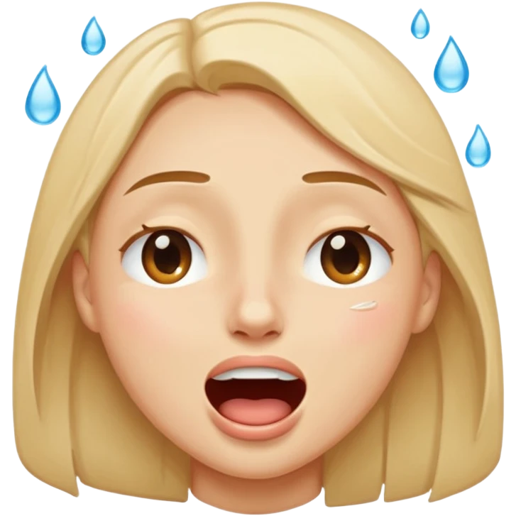 laughing hard emoji, face with eyes closed, wide open mouth, tears of joy, expressive and joyful emoji