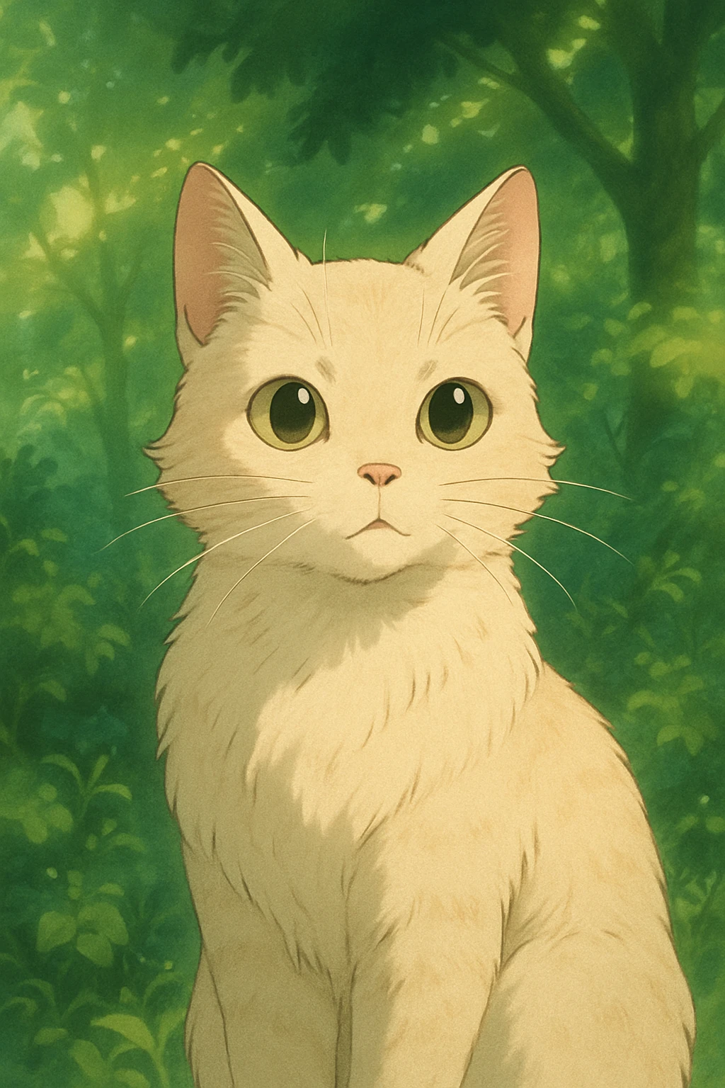 cat in ghibli style emoji