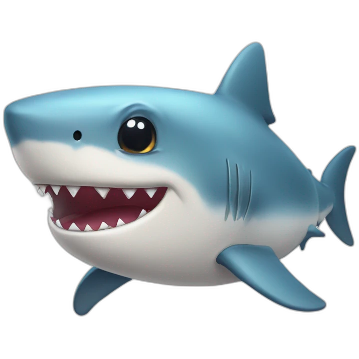 Cute shark emoji