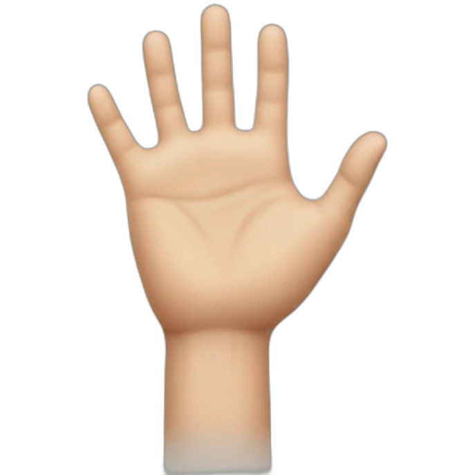Hand with inch emoji