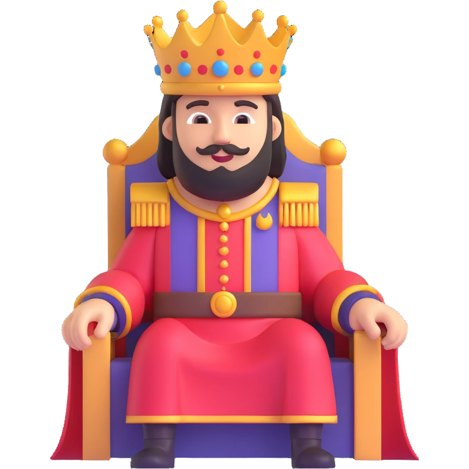 The sinister king emoji