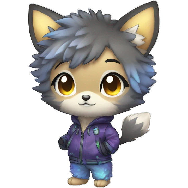  High quality Cute Cool Kawaii edgy Pretty Chibi Fur-Sona Shiny Colorful Sparkly Fakemon Full Body emoji