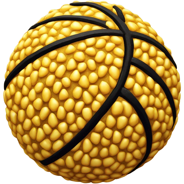 Ball made of corn emoji