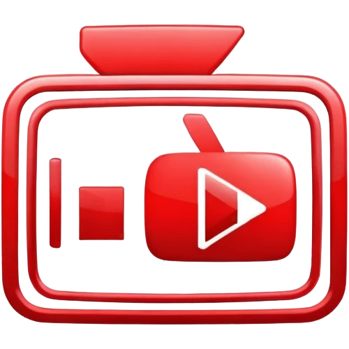 YouTube logo red emoji