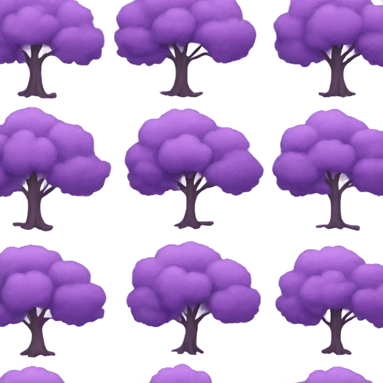 purple tree emoji