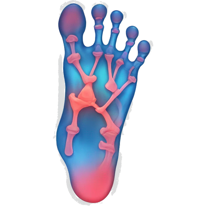 Foot x ray emoji