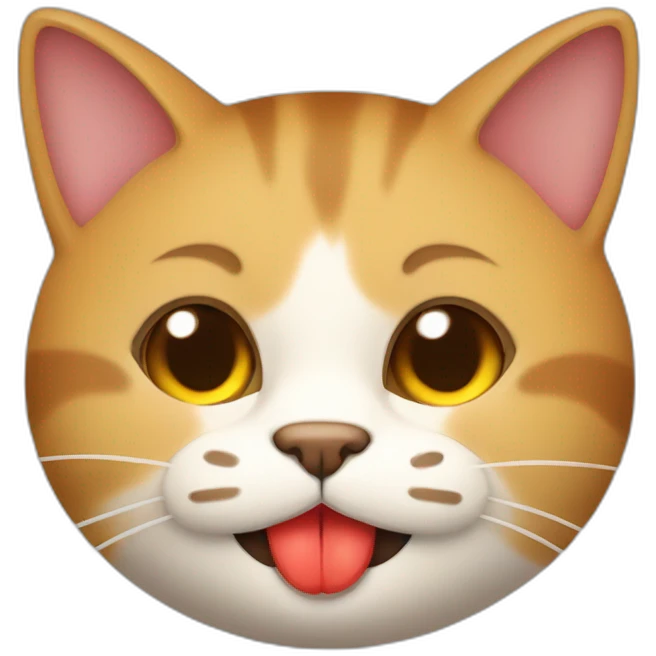 Gato con manzana  emoji