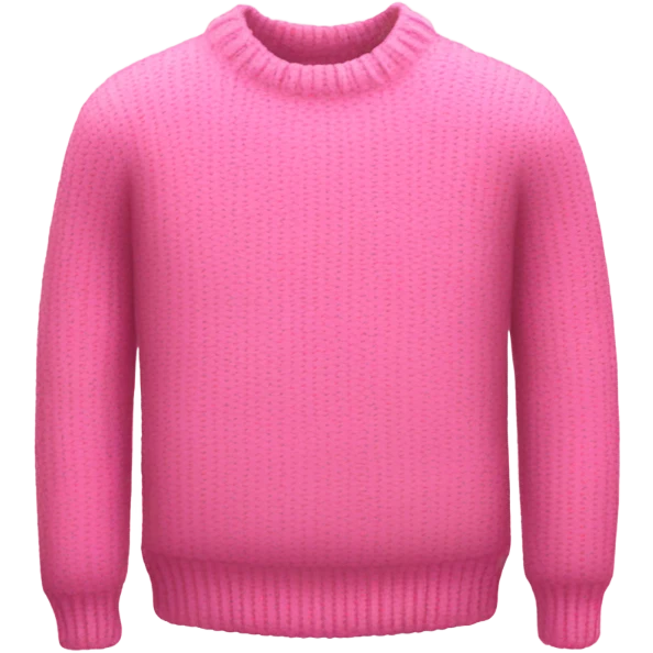 Pink sweater with a Stanley on it emoji