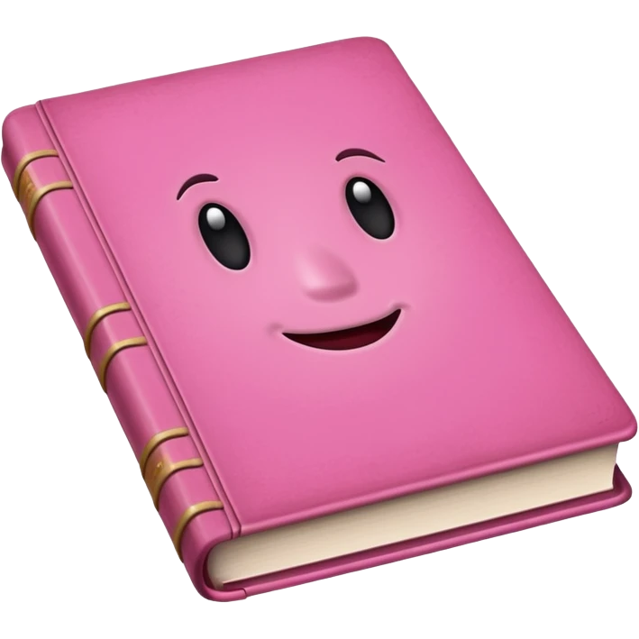 pink book emoji