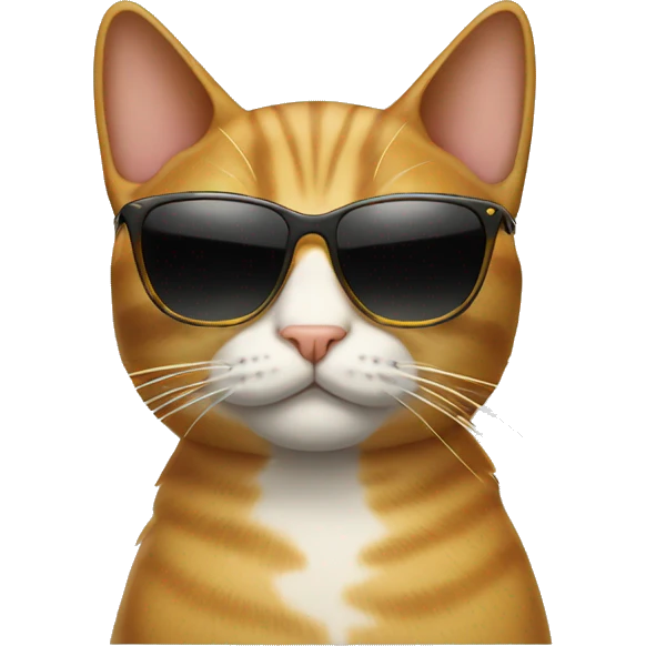 Cat with sunglasses emoji