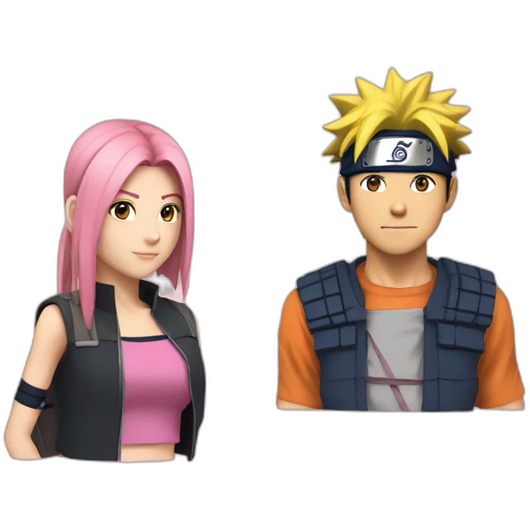 Naruto et Sakura emoji