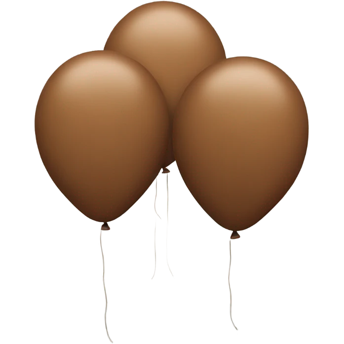 Brown balloons emoji