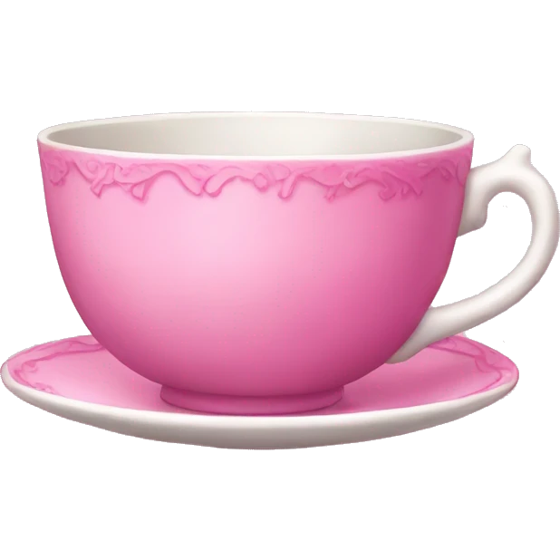 Pink teacup emoji