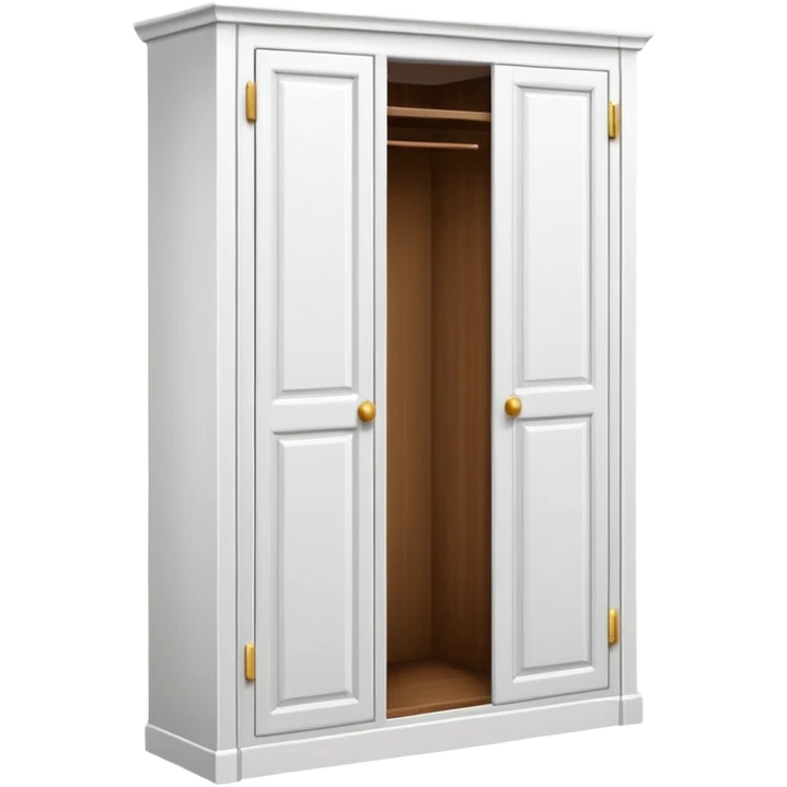 white corner closet with doors  emoji