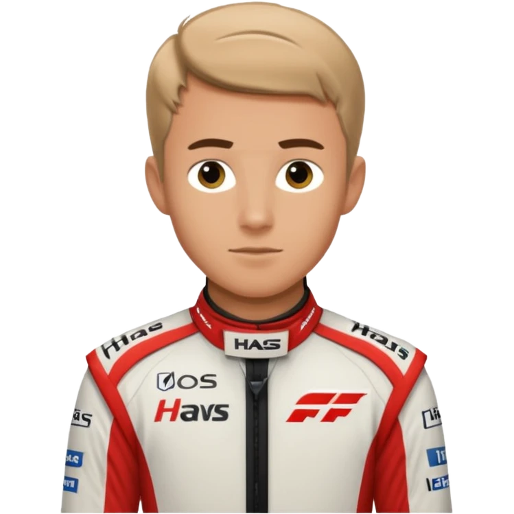 Ollie Bearman in Haas F1 Suit emoji